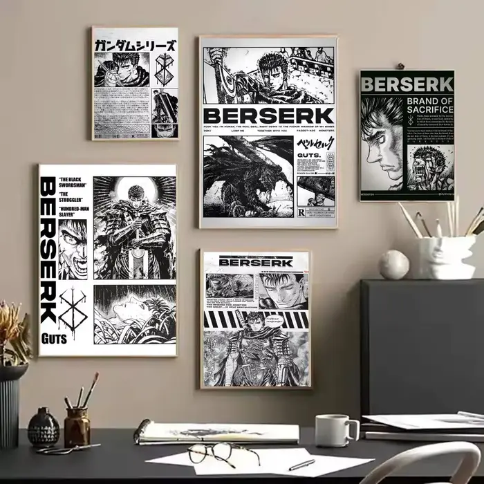 Affiche sur toile avec calligraphie