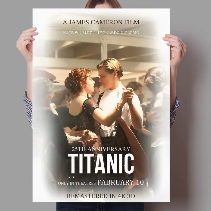 Affiche Titanic de film classique nordique rétro