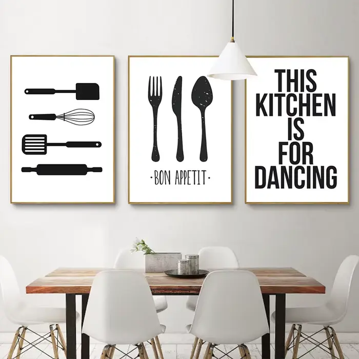 Peinture sur toile de cuisine britannique