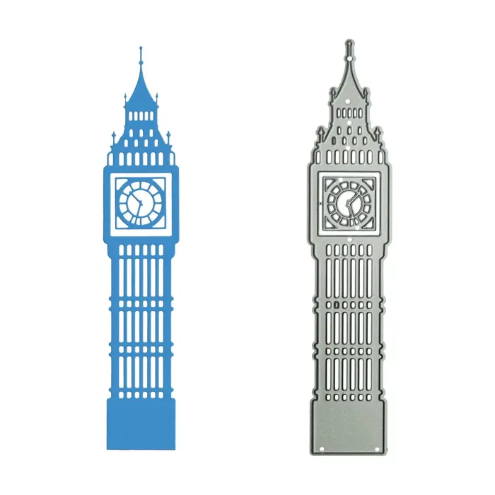 Tour d'horloge Big Ben de londres, matrice de découpe en métal, Scrapbooking, Album Photo à faire so