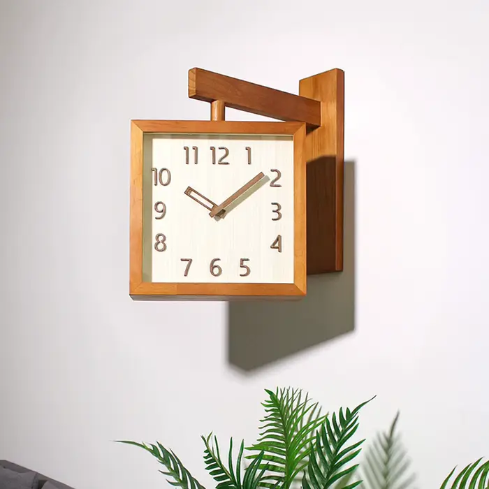 Horloge d'angle Double face