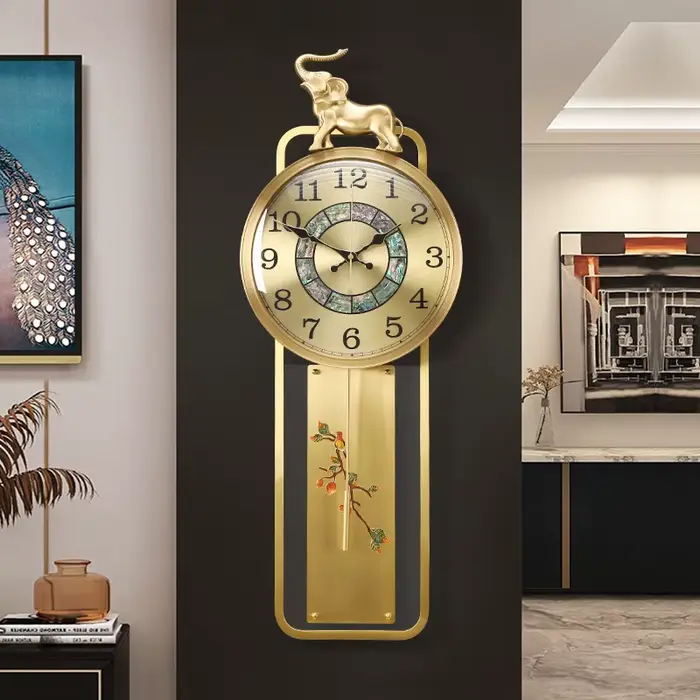 Horloge murale Design industriel moderne suspendu minimaliste intérieur