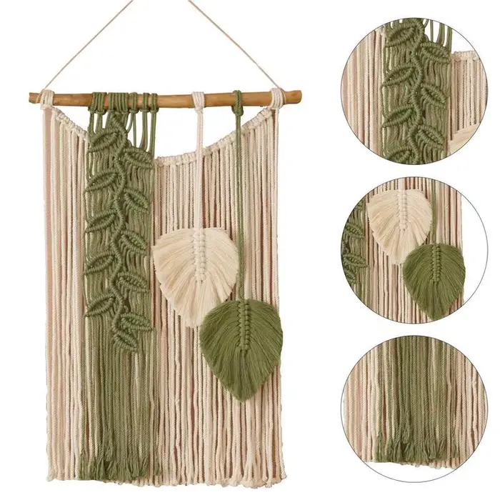 Tapisserie murale Boho en macramé