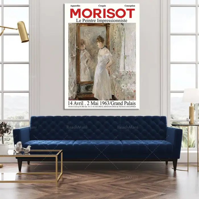 Berthe Morisot – affiche murale de musée médiévale