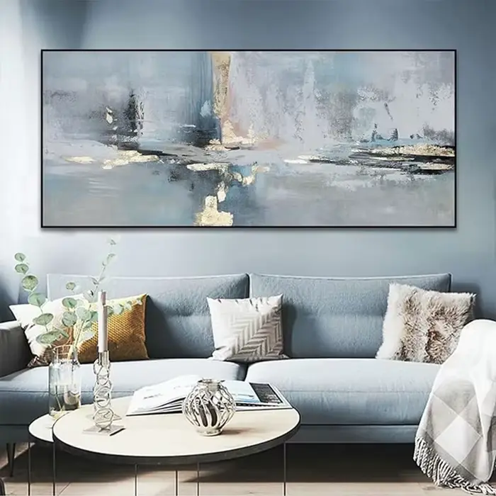 Peinture à l'huile sur toile paysage abstrait