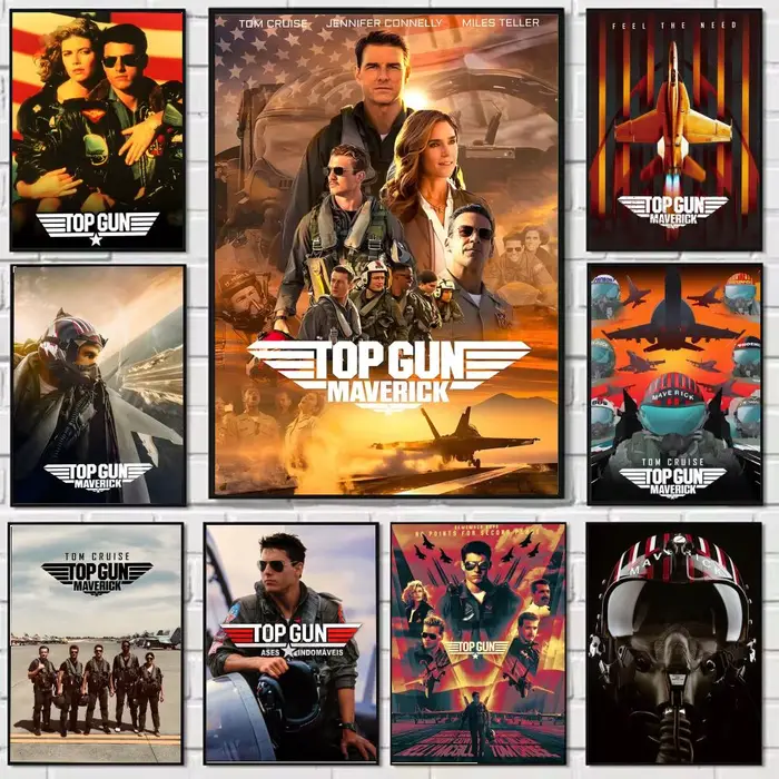 Top Gun Maverick – peinture de film moderne