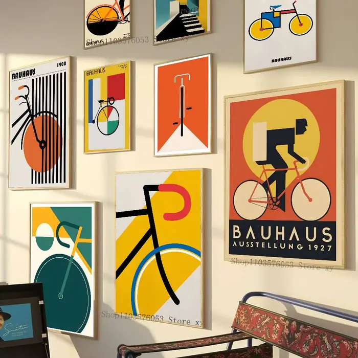 Affiche de vélo Bauhaus