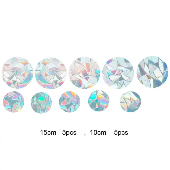 Autocollants Muraux Attrape-Soleil Arc-en-Ciel, Miroir de Fenêtre, Décoration de Chambre à Coucher,