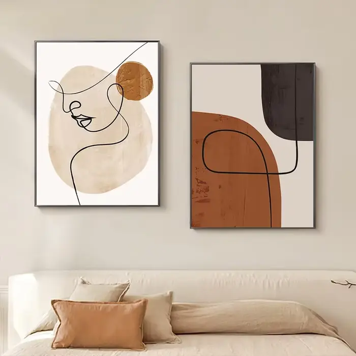 Affiche géométrique abstraite pour la décoration intérieure