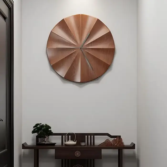 Horloges murales en bois modernes et simples de style chinois