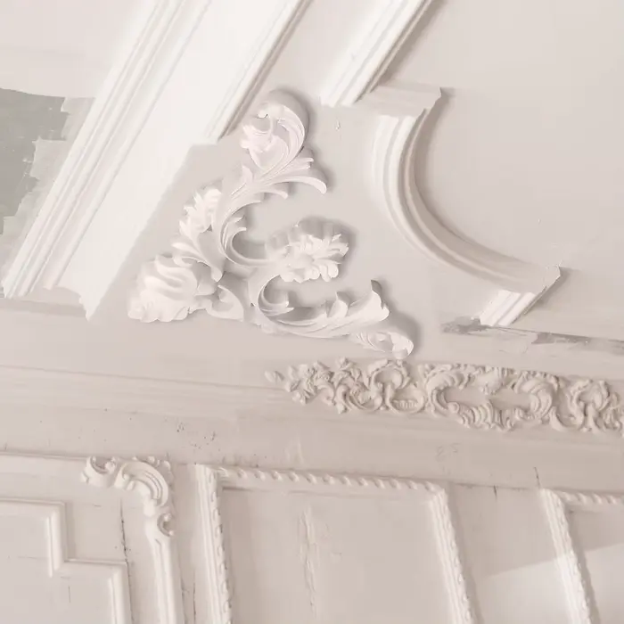 Coins de moulage de plafond en PU