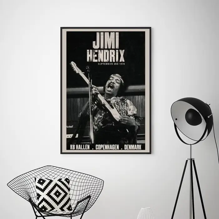 Peinture sur toile SINGER J-JIMI H-HENDRIX affiche imprime mur gérer salon décoration de la maison petit