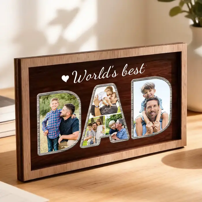 Cadre photo personnalisé pour papa