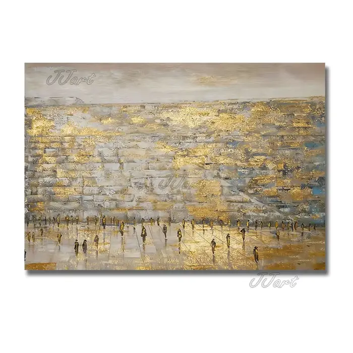 Peinture à l'huile sur toile originale juive
