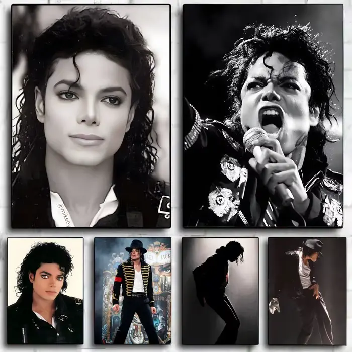 Affiche iconique du chanteur m-Michael j-Jackson