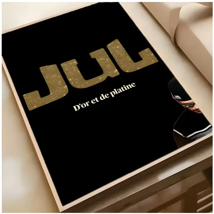 Affiche J-Jul de rap français, art décoratif supérieur pour la maison, le pub et l'intérieur, décoration intérieure