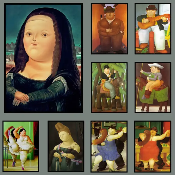 Peinture sur toile d'art célèbre de Fernando Botero