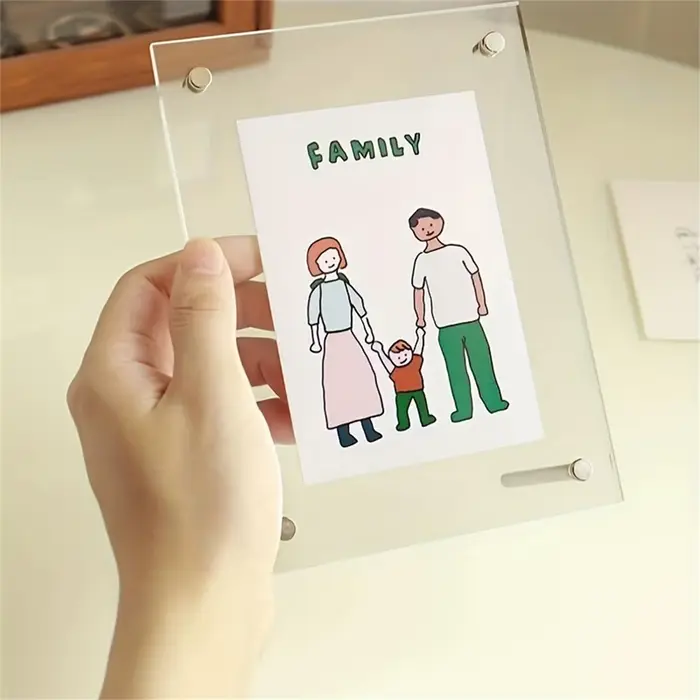 Cadre photo transparent mural