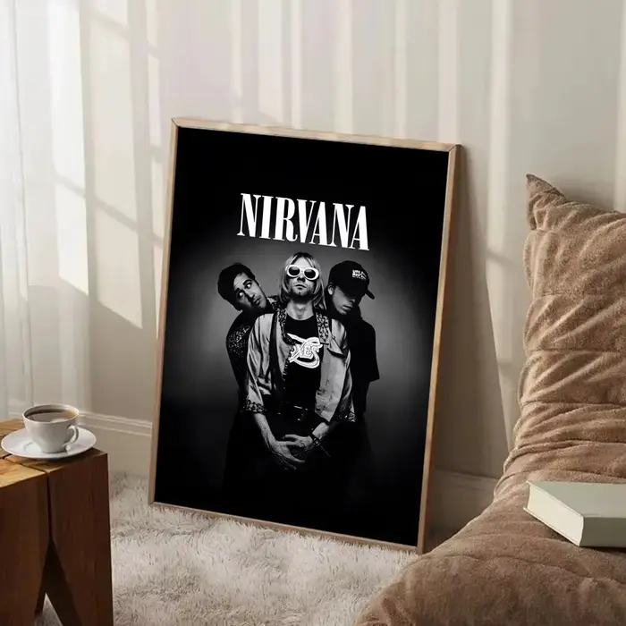 Affiche murale de groupe de rock N-Nirvana