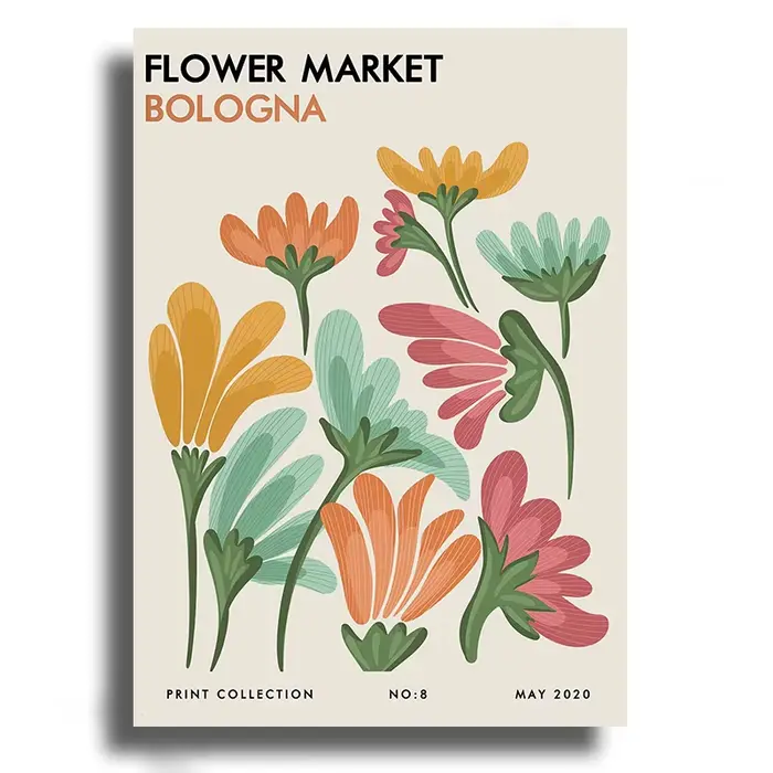 Affiche Esthétique Abstraite de Yayoi Kusama, Peinture d'Art Matisse Mark Rothko, Marché aux Fleurs,