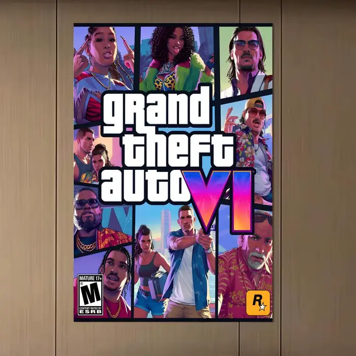 Affiche artistique et élégante du jeu G-Gta 6