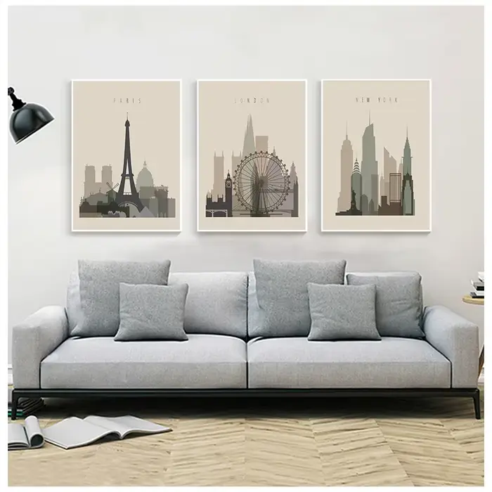 Affiches rétro d'interconnexion pour décoration de chambre à coucher