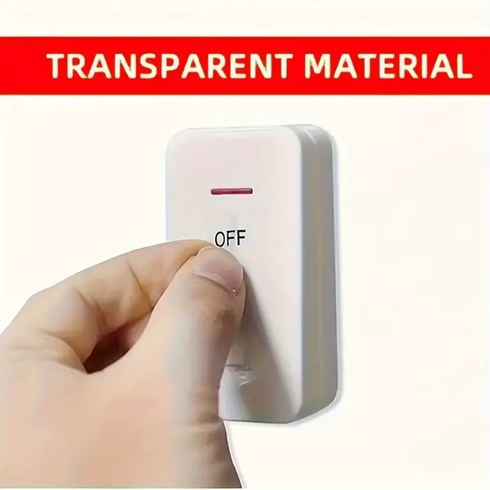 Étiquette autocollante transparente pour interrupteur