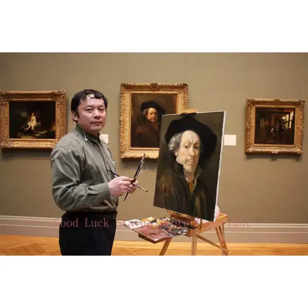 Peinture à l'huile de couleur chair avec artiste