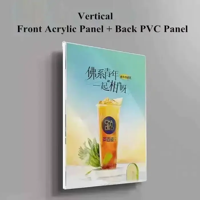 A4 210x297mm mural bâton Photo Photo affiche cadre sans cadre acrylique Document signe titulaire cad