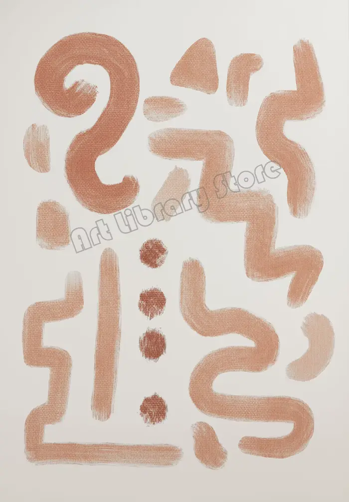 Affiche abstraite moderne colorée aquarelle dorée/ciel floral, peinture sur toile, art mural, gérer
