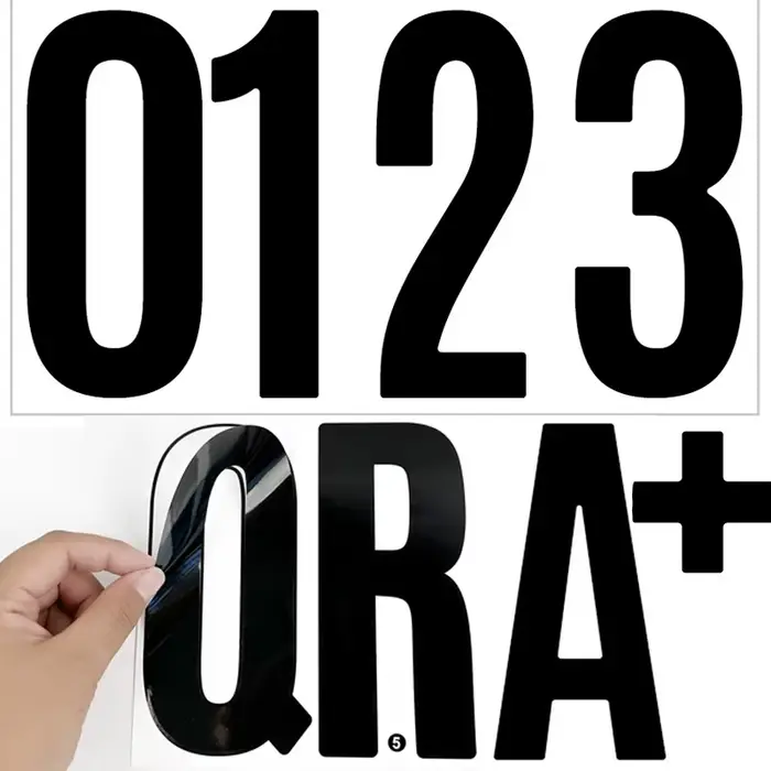 Autocollants lettres et chiffres de 15 cm (6 pouces) – Grandes