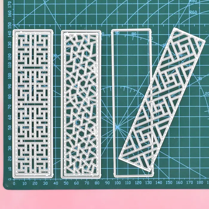 Matrices de cadre de fond rectangulaire, 1 pièce, pour bricolage, Scrapbooking, Album, carte cadeau, fabrication artisanale en papier