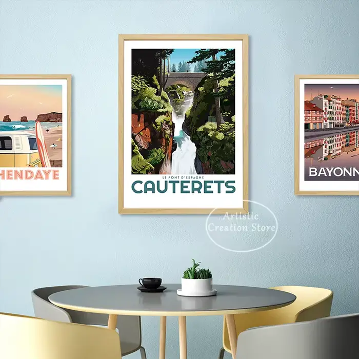 Affiche de Voyage en Signe Urbain Vintage