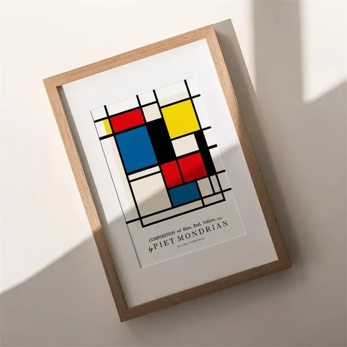 Piet Mondrian-Art mural abstrait