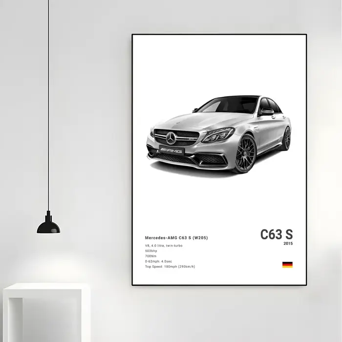 Affiche de supercar AMG GT