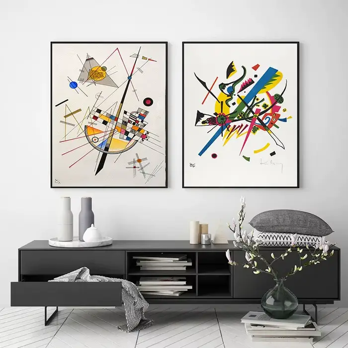 Kandinsky – affiches et imprimés d'œuvres d'art colorées de géométrie abstraite célèbre
