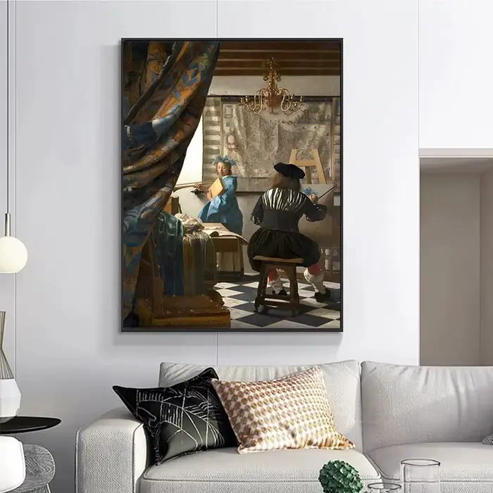 Affiche sur toile sombre de Las Meninas