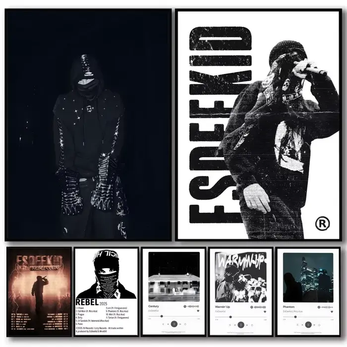 Affiche de rappeur Singer E-EsDeeKid