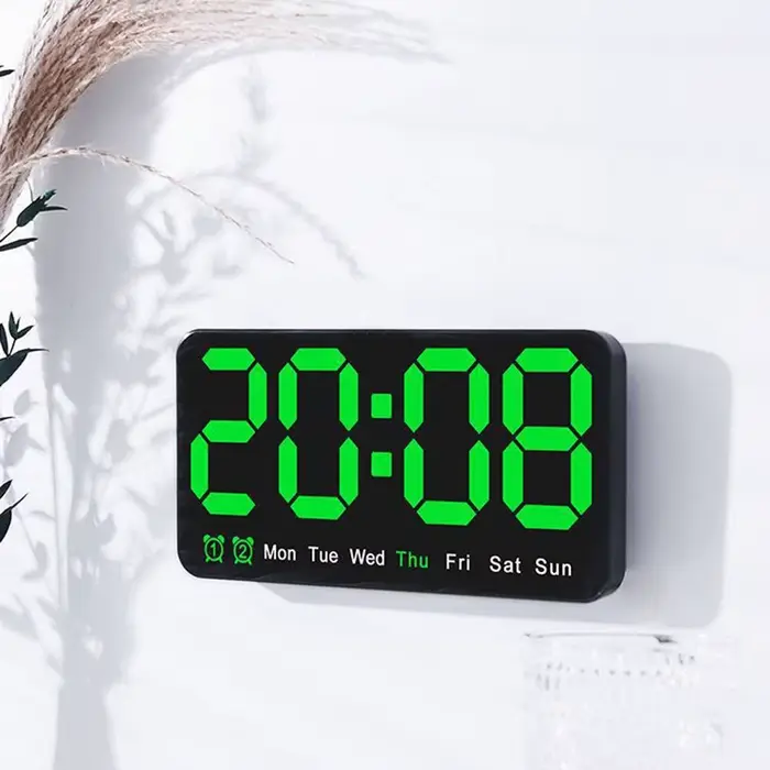 Horloge murale électronique à affichage de la température/Date