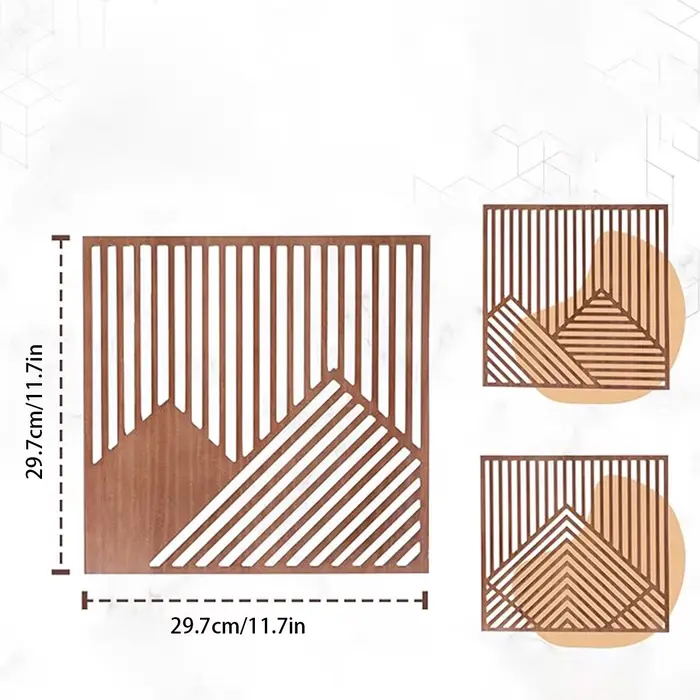 Décoration murale moderne en bois