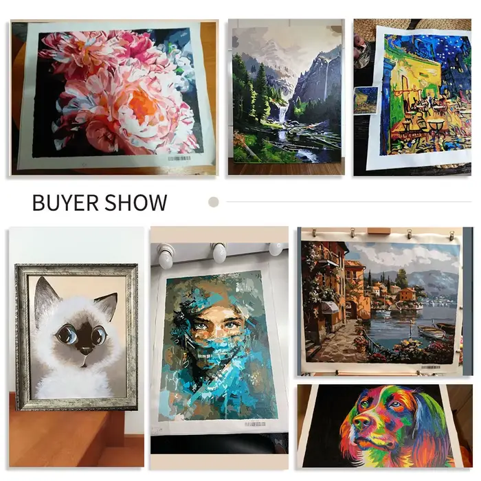 24 couleurs peinture personnalisée par numéros Photo