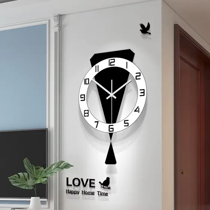Horloge murale oscillante