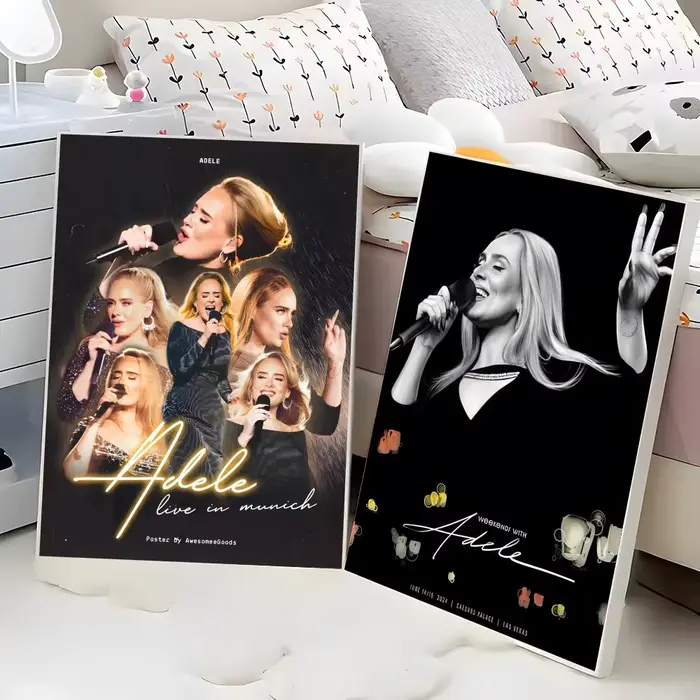 Affiche de film classique de la chanteuse Adele