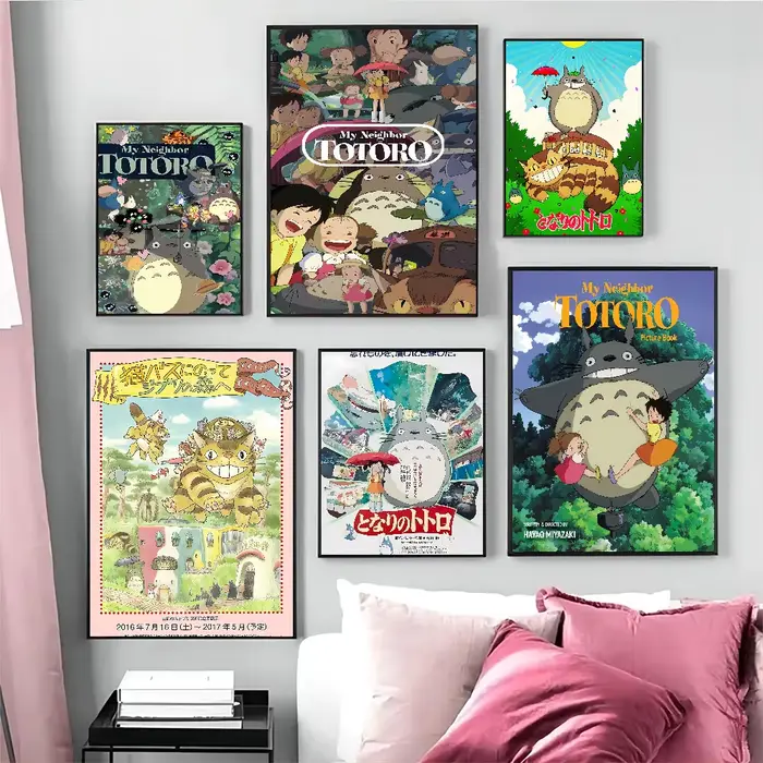 Affiches de dessin animé Studio Ghibli mon voisin t-totoro