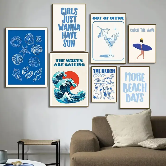Affiche de coquillages Meet Me At The Beach