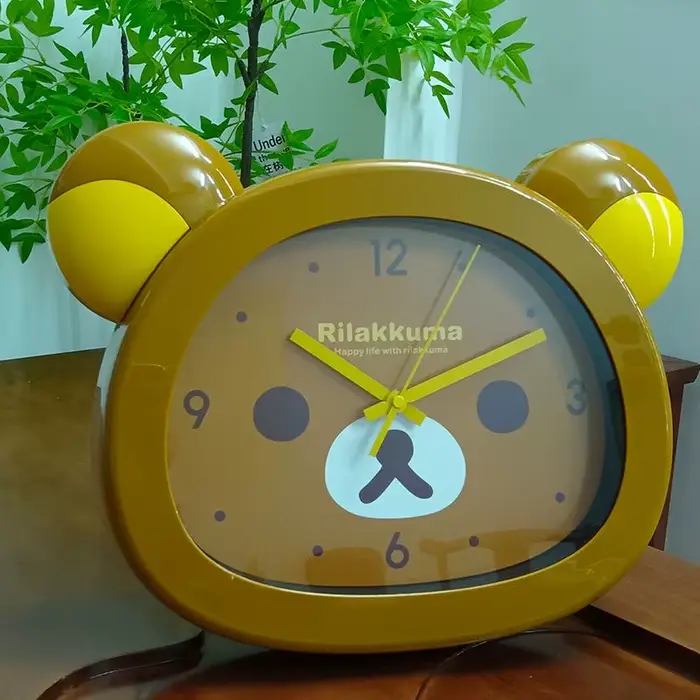 Horloge Murale à Quartz de Dessin Animé Rilakkumas Ours