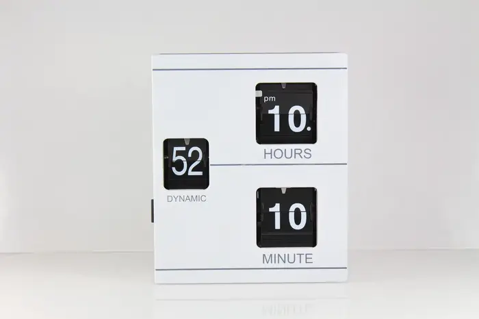 Horloge de table numérique à rabat de livre rétro, montre de bureau de chambre à coucher, horloges c
