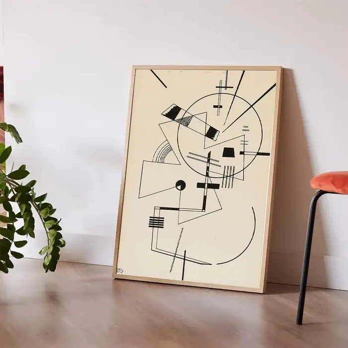 Wassily Kandinsky affiche toile mur Art impression murale abstraite peinture décorative moderne décor à la maison cadeau pour amis sans cadre