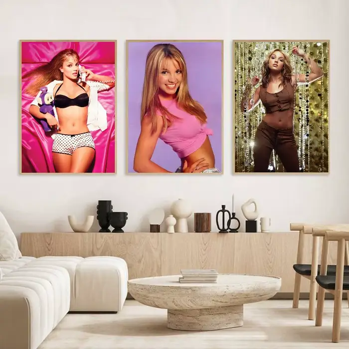 Affiche HD autocollante imperméable Singer B-Britney Spears S