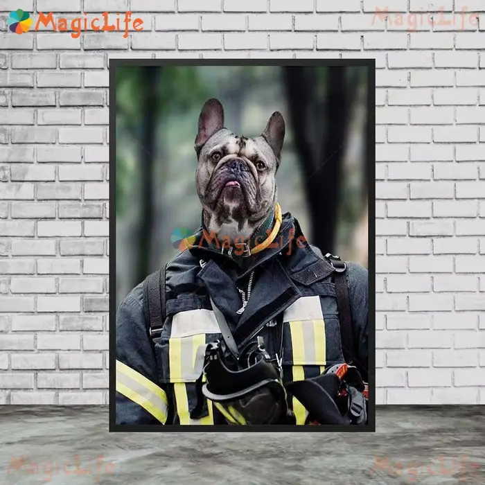 Affiches murales avec visage de chien